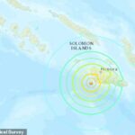 Se emitió una advertencia de tsunami para las Islas Salomón después de que un terremoto de magnitud 7.0 azotara el territorio al suroeste de la capital, Honiara, poco después del mediodía del martes.