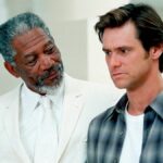 Morgan Freeman and Jim Carrey as God and Bruce in Bruce Almighty