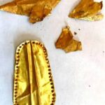 Los arqueólogos egipcios han descubierto tumbas antiguas que contienen momias con lenguas de oro en la boca.  También se encontraron chips de oro en forma de cucarachas y flores de loto.