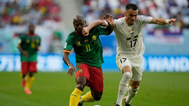 Camerún y Serbia empataron en partido repleto de goles