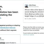 Prohibición: primero, Twitter prohibió a un astrónomo por publicar un video de un meteorito; ahora, un fotógrafo espacial ha sido bloqueado de su cuenta (se muestra) después de que sus imágenes del lanzamiento de Artemis de la NASA se confundieran con pornografía.