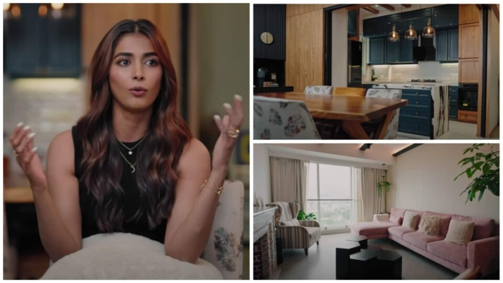 Ingrese a la casa de Pooja Hegde con techos elegantes y un diseño de cocina inteligente
