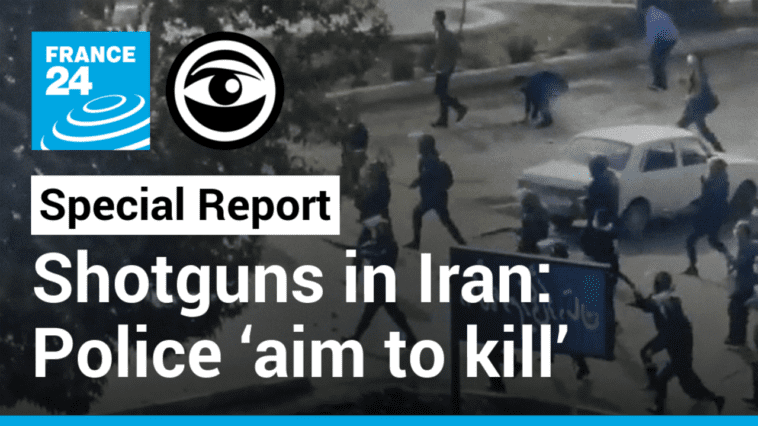 La policía iraní 'apunta a matar' usando escopetas para reprimir las protestas
