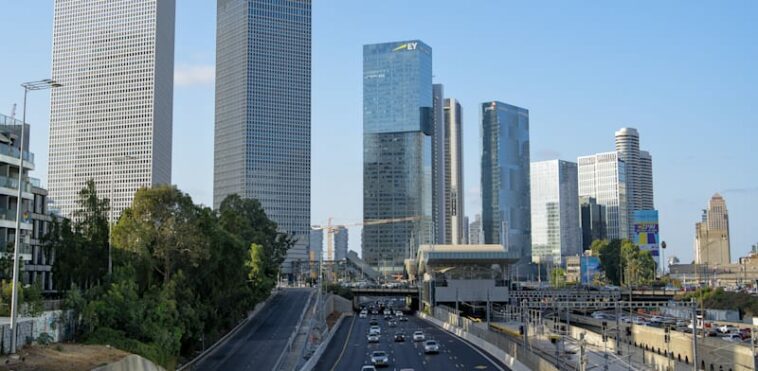 Tel Aviv office towers credit: Shutterstock
