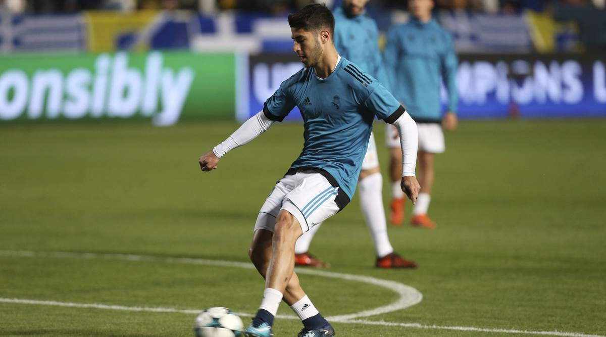 Marco Asensio, Marco Asensio real Madrid, Malaga, sports news, football, Indian Express