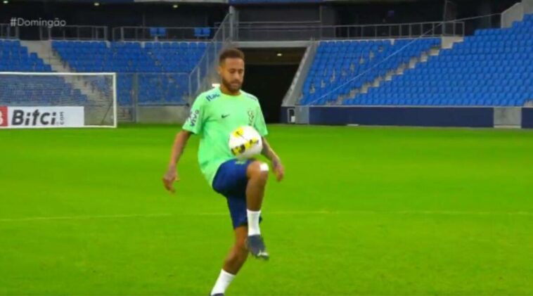 Mira: La trampa perfecta de Neymar de un balón que cae del cielo