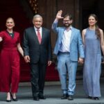 Presidente de Chile Gabriel Boric en visita oficial a México