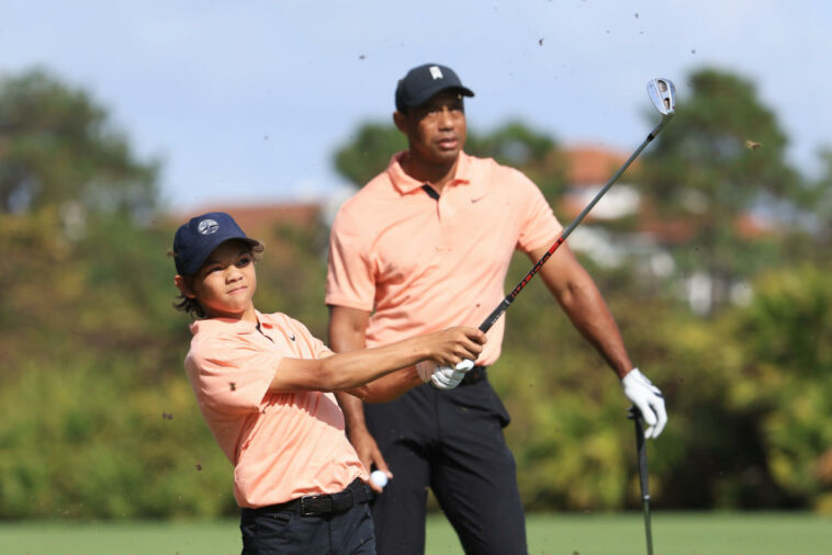 Tiger Woods, su hijo Charlie anunciados como participantes en el Campeonato PNC 2022