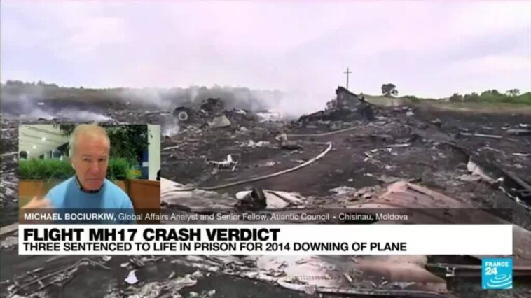 Veredicto del accidente del vuelo MH 17: tres condenados a cadena perpetua.