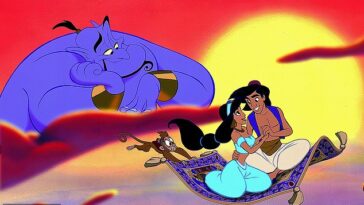 En 'Aladdin' (en la foto), el héroe saca a la princesa Jasmine de la vida restrictiva del palacio.  Los expertos creen que las películas de Disney dan una idea equivocada sobre cómo es una relación saludable