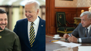 AMLO criticó al presidente estadounidense Joe Biden por darle la bienvenida a Volodymyr Zelensky
