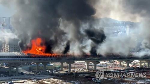 (2nd LD) At least 5 killed, 29 injured in expressway tunnel fire