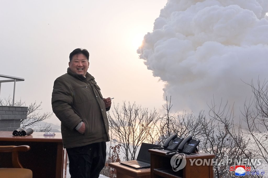 (2nd LD) N. Korea says it tested high-thrust solid-fuel engine to develop new strategic weapon