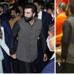 Alia Bhatt, Ranbir Kapoor gritan realeza mientras caminan de la mano en la fiesta de compromiso de Anant Ambani, disfruta del dhol.  Reloj