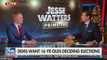 Francis Ellis aparece el lunes por la noche en el programa Fox News de Jesse Watters.  Al día siguiente, Ellis condenó a Fox, acusando a la red y a sus presentadores de 'traficar con odio'.