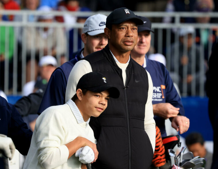 Campeonato de la PNC: Tiger Woods no está preocupado por una lesión en el pie, vale la pena correr el riesgo de jugar con Charlie