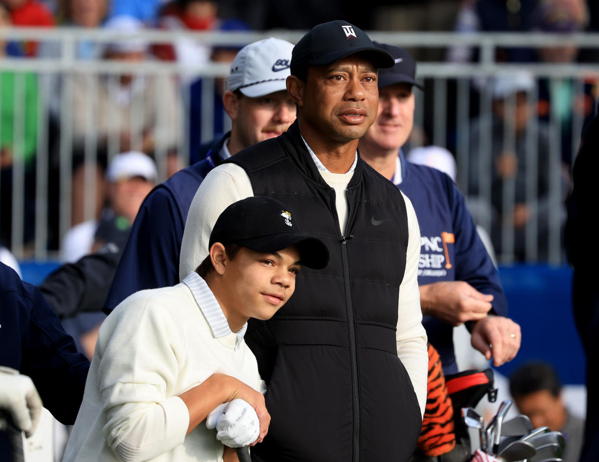 Campeonato de la PNC: Tiger Woods no está preocupado por una lesión en el pie, vale la pena correr el riesgo de jugar con Charlie
