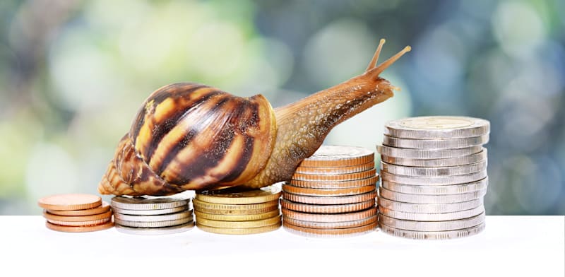 Sluggish growth credit: Shutterstock