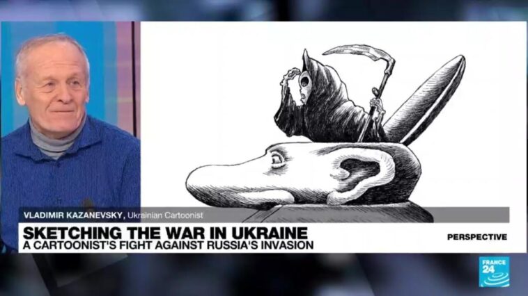 El caricaturista ucraniano Vladimir Kazanevsky sobre la lucha contra la propaganda de Putin