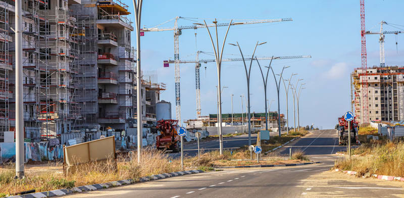 New Israeli homes credit: Shutterstock