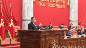 N.K. leader sets goals for bolstering self-defense for next year in 2nd-day session of party meeting