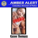 Kason Thomass fue encontrado vivo y seguro en Indianápolis cerca de una pizzería Papa John's el jueves según la policía de Columbus, Ohio.