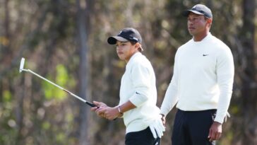 'Es mejor que el mío': Tiger sobre la lesión en el tobillo de Charlie Woods