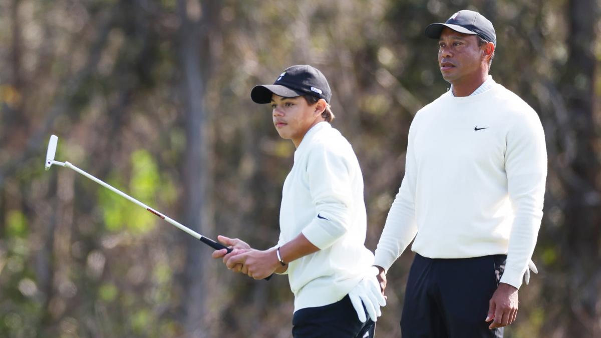 'Es mejor que el mío': Tiger sobre la lesión en el tobillo de Charlie Woods
