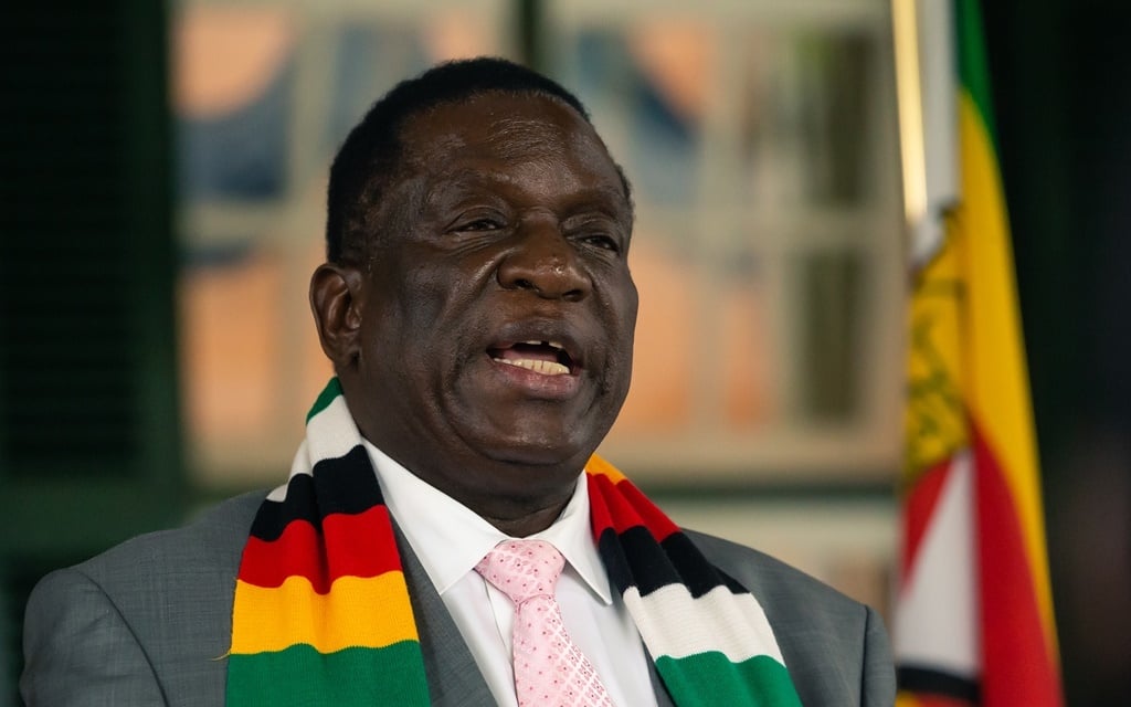 Zimbabwean President Emmerson Mnangagwa