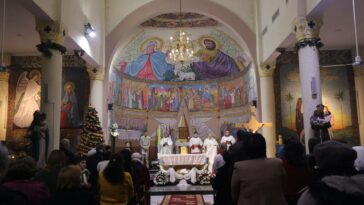 Gaza celebra misa de Navidad