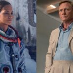 Halle Berry in Moonfall and Daniel Craig in Glass Onion: a Knives Out mystery, pictured side by side.