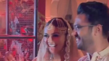 Hansika Motwani brilla con su prometido Sohael Kathuriya en la noche sufí antes de su boda en Rajasthan.  Ver video