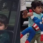 Jeh Ali Khan visto con el juguete del Capitán América casi tan grande como él, los fanáticos no pueden soportar la ternura