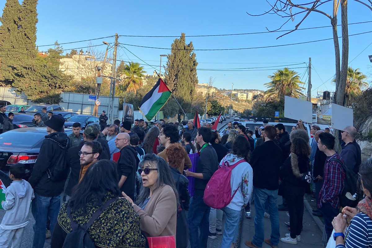 Jerusalén: Sheikh Jarrah protesta contra las sentencias exigidas por defender hogares contra los colonos
