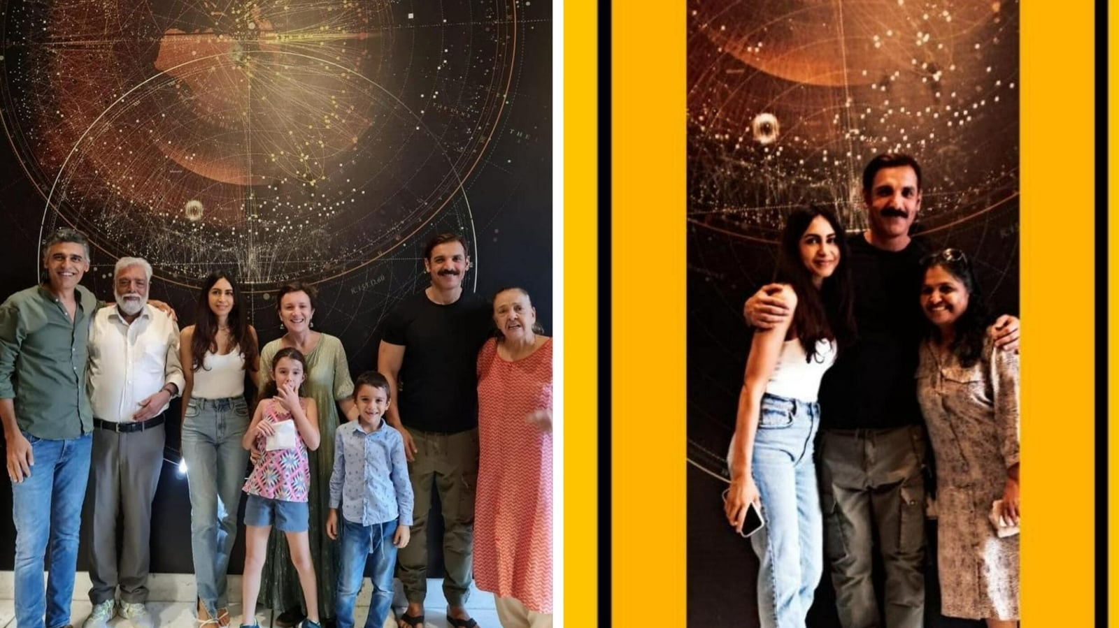  John Abraham luce un nuevo look, posa con su esposa Priya Runchal en una rara foto familiar.  ver foto
