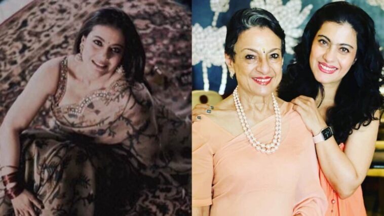 Kajol posa en sari para sesión de fotos, dice 'sentirse como mamá' Tanuja;  los fanáticos la llaman 'la más bella del mundo'