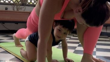 Kareena Kapoor Was Yoga-Bombed By Son Jeh And It