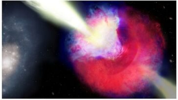 Los científicos rastrearon un estallido de radiación de alta energía, llamado estallido de rayos gamma, hasta la fusión de dos estrellas de neutrones y una explosión llamada kilanova que resultó de la colisión cósmica.