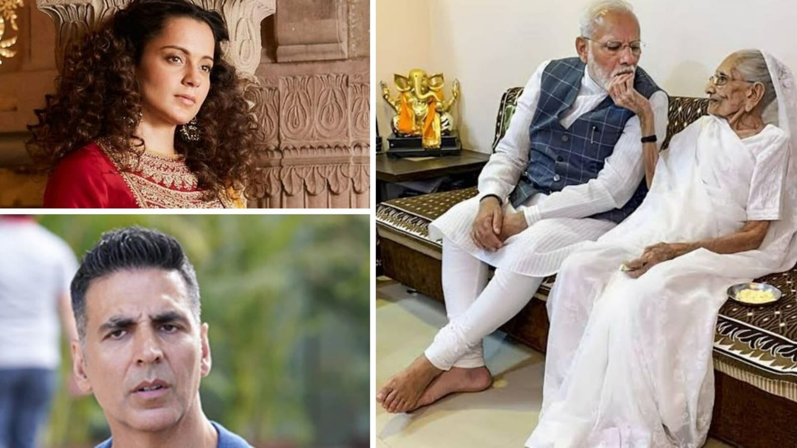 La madre del primer ministro Modi, Hiraben, muere: Akshay Kumar dice 'no hay mayor dolor que perder a la madre', Kangana Ranaut ofrece sus condolencias
