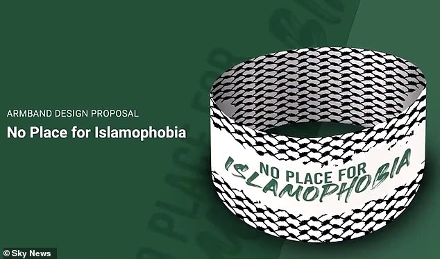 Las naciones musulmanas propusieron un brazalete de la Copa del Mundo al estilo de un pañuelo palestino para crear conciencia sobre la islamofobia, pero se les dijo que rompería las reglas de la FIFA, se ha afirmado.