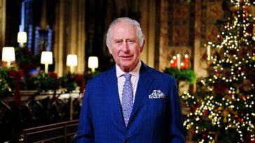 El primer discurso navideño del rey Carlos III fue retransmitido por televisión a las 15:00 horas del día de Navidad.