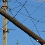 Líneas de transmisión de energía dañadas en el bombardeo ruso de la región de Sumy
