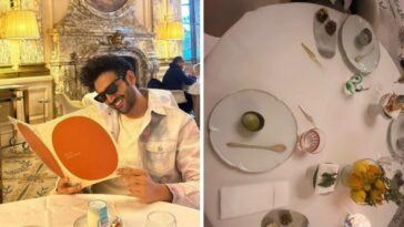 Los fanáticos hacen conjeturas descabelladas mientras Kartik Aaryan sonríe mientras lee el menú en el hotel de París: 'Kya gum hai jisko chhupa rahe ho?'