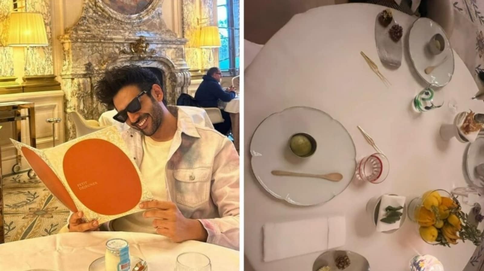 Los fanáticos hacen conjeturas descabelladas mientras Kartik Aaryan sonríe mientras lee el menú en el hotel de París: 'Kya gum hai jisko chhupa rahe ho?'
