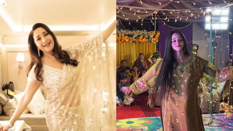 Madhuri Dixit recrea el baile viral de la niña paquistaní Ayesha, Mera Dil Yeh Pukare Aaja.  Reloj