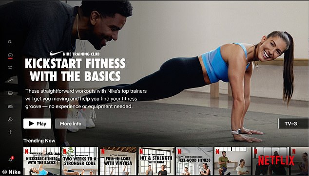 Los miembros de Netflix podrán transmitir contenido de fitness desde Nike Training Club.  El primer lanzamiento incluye 46 videos y 43 más se lanzarán a lo largo de 2023
