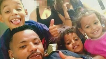 David da Silva Lemos, en la foto de abajo a la izquierda, mató a puñaladas a sus cuatro hijos el martes, en la foto, supuestamente para vengarse de su madre, que no está en la foto.