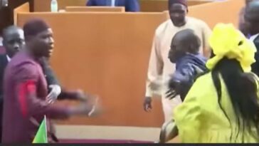 RELOJ |  La policía busca a los legisladores que abofetearon y patearon al parlamentario durante la votación del presupuesto en Senegal