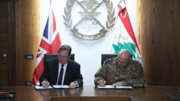 Reino Unido promete 16 millones de dólares para apoyar al ejército libanés