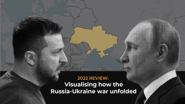Revisión de 2022: visualización de cómo se desarrolló la guerra entre Rusia y Ucrania